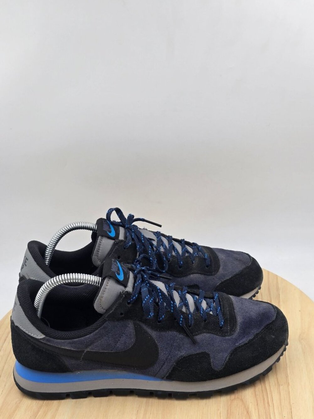 Nike Air Pegasus 83 Shoes Sneakers DX3738-400 Premium Black Navy Blue Men's 8.5